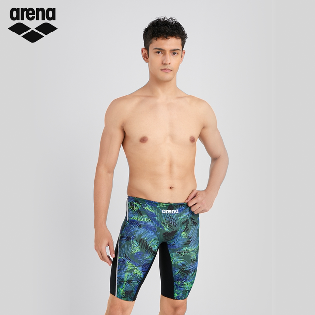 arena 2025 new men's competitive professional training sports beginner five-point knee swimsuit trousers