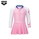 arena Arena one-piece long-sleeved skirt swimsuit sun protection teenagers and children's new style