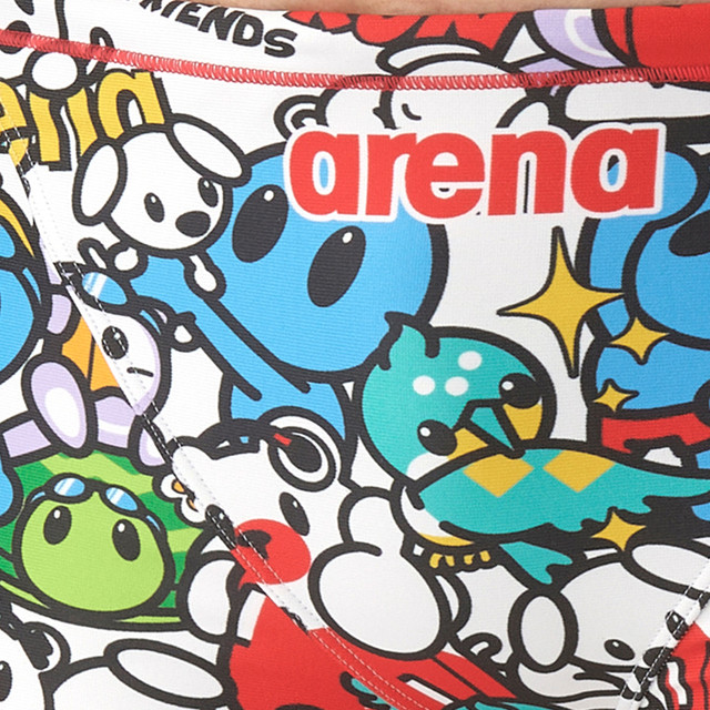 arena Arena 2025 new children's cute fashionable anti-chlorine comfortable and durable boys' boxer swimming trunks