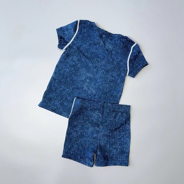 Amber children's TRY short-sleeved split swimsuit for boys and girls surfing simple pit strip sports and leisure children
