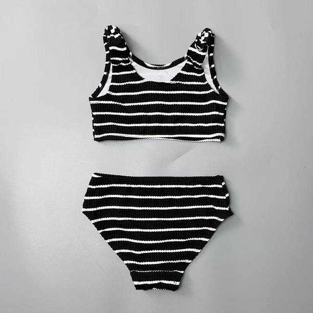 Amber single Korean children's split vest swimsuit girl baby texture pattern girl triangle bikini