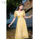 
Ruochao large size women's clothing 2025 summer new French V-neck printed dress with short sleeves waist-hugging fat MM
