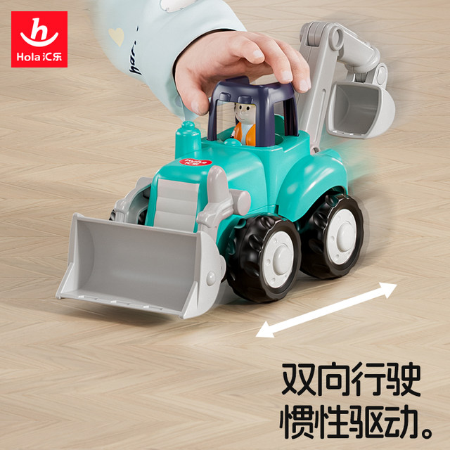 Huile engineering vehicle boy car roller model toy ground drill toy coasting toy car