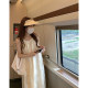 French hanging neck dress, commuting sweet woman Tian Xiwei, the same net red explosion casual caming cake 2023 new model