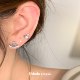 Dudu couple's unique ear nail medical titanium steel nourishing ear nourishing Saturn earrings Sleep to sleep free of pinching cochlear nail female
