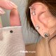 Dudu couple's unique ear nail medical titanium steel nourishing ear nourishing Saturn earrings Sleep to sleep free of pinching cochlear nail female
