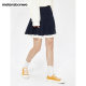 Metersbonway skirt for women autumn new versatile and comfortable contrasting color spliced ​​pleated skirt for slim short skirt A-line skirt