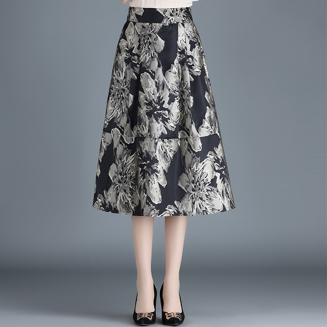 2025 new skirt for women in spring and autumn pleated skirt for mid-changchun high waist large size pockets to make you look slim and elegant A-line skirt