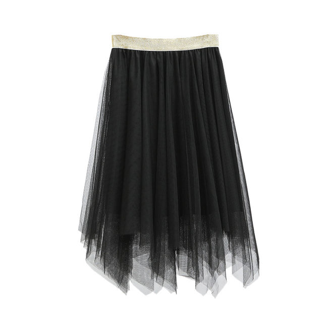 2022 autumn and winter new dancing puff puffed skirt bottom skirt, female high waist thin A -line gauze short skirt tide