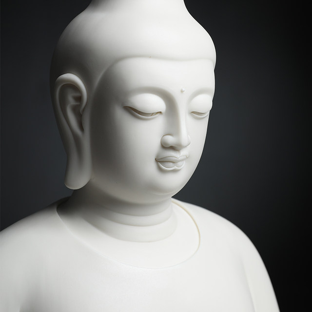 Dai Yutang Ceramics Master Lin Jianping White Porcelain Buddha Statue ...