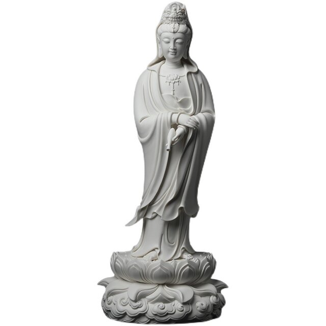 Dai Yutang Ceramics Lin Jianping Buddha statue enshrined in household ...