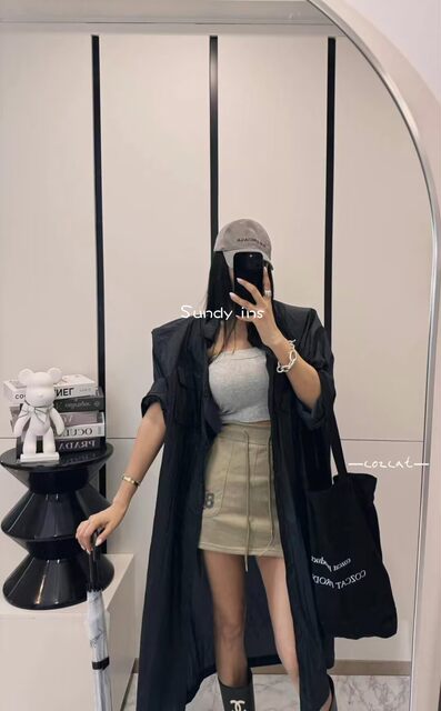 South Korea Dongdaemun Purchase 24 Summer Hot Girl Personalized High-Wait Drawstring Digital Printed Hips Casual Sports Short Skirt