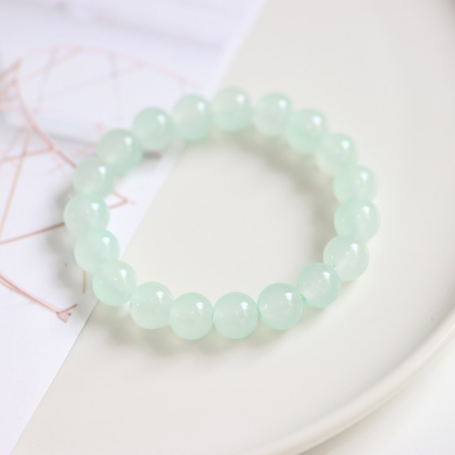 Forest-style Chinese style women's glass crystal bracelet small fresh glass single-circle student tray bracelet wraps finger soft 707