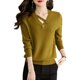 Large size fat MM loose slim base top 2024 autumn and winter new fashionable and stylish V-neck knitted sweater