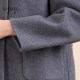Keshang round neck double-sided wool coat for women short 2024 winter new wool coat looks tall and small
