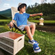 Li Ning girl off -toed sports sandals in summer sandals, elementary school girls, girls with breathable and comfortable trace on stream shoes
