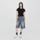 
Lee25 spring and summer new product slim fit round neck embroidered small logo women's short-sleeved T-shirt trendy LWT009873207