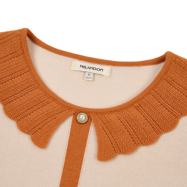 Milanden middle-aged and elderly mother's clothing 2025 autumn and winter new fashion sweater women's long-sleeved sweater is comfortable and warm