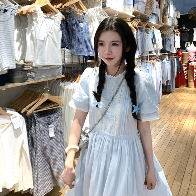 Yu Xiaoping Endless Summer Embroidered loose slim dress is super ...