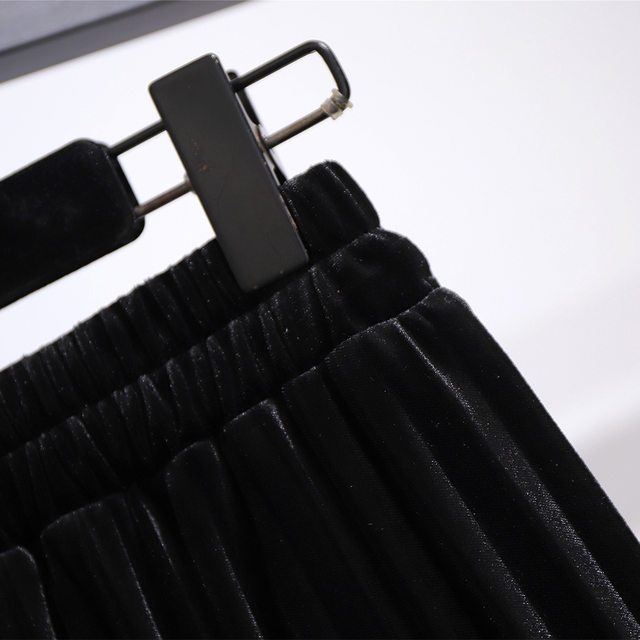 Extra -size women's clothing 300jin [Jin is equal to 0.5 kg] Fat mm knitted bottoming shirt cover belly A -shaped skirt Fat people autumn clothes
