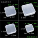 Square pp plastic box data cable headphones translucent jewelry stationery U disk U shield charging cable small parts
