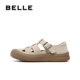 Belle women's shoes braided breathable Roman sandals 25 summer new style bag head thick sole pig cage shoes D6T1DBK5