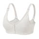Pure cotton front button large size girl bra junior high school student fat MM upper support fixed elderly breastfeeding without sponge underwear