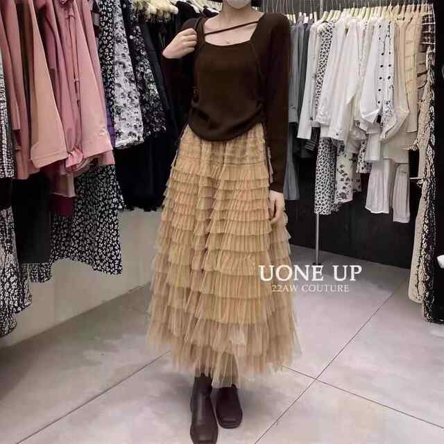 2025 spring and summer cake splicing pink high waist half body solid color cake skirt loose long skirt temperament commuter skirt
