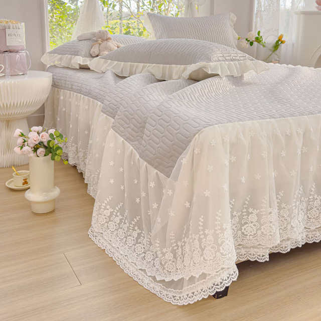 Category A maternal and infant grade latex mat bed skirt three-piece summer machine washable naked sleeping air-conditioned soft mat 1.5/1.8