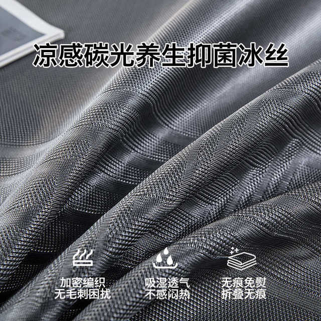 
Summer milk ice silk mat summer 2024 new cool bed sheet three-piece set type a maternal and infant machine washable mat