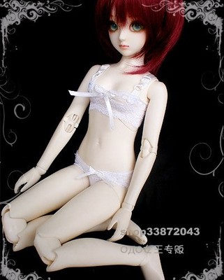 taobao agent Doll, clothing, white lace underwear, overall, children's clothing, scale 1:4