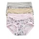 2 ab underwear underwear women's elastic cotton belly, medium-high waist antibacterial youth and middle-aged print flat corner 0118