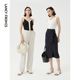 Langzi French temperament, chic and high-end, retro vest, suspender, bottoming top, new summer style for women