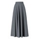 Autumn skirt for women's high waist versatile long skirt A-line skirt large sway umbrella skirt solid color pleated skirt large size mid-length dance skirt
