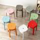 Nordic fashion round stool plastic thickened adult stool stackable dining table bench home chair spare stool high stool