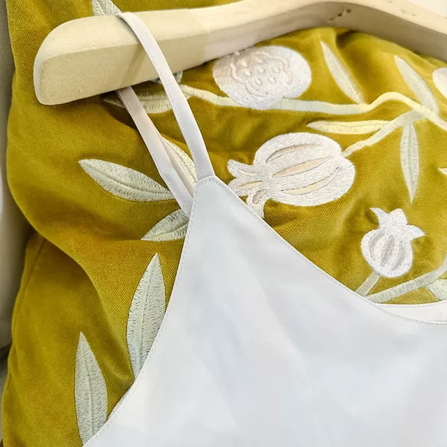 Satin lace splicing suspender vest for women 2025 spring and summer new layered design niche inner base top