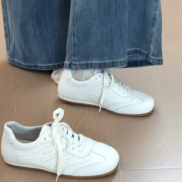 Retro white shoes for women 2025 new autumn versatile soft sole Forrest Gund training shoes for women light casual sports shoes