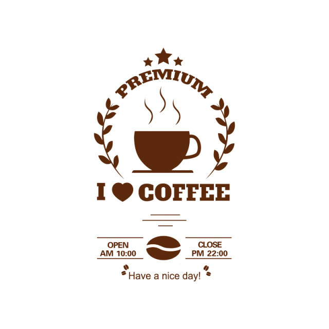 Simple personality European -style cafes Western restaurant shop customized business hours of glass door window decoration stickers
