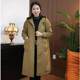 Mom's Spring and Autumn Hooded Windbreaker Jacket Double Layer Thickened Mid-Length Casual Versatile Slim Jacket Tops for Women
