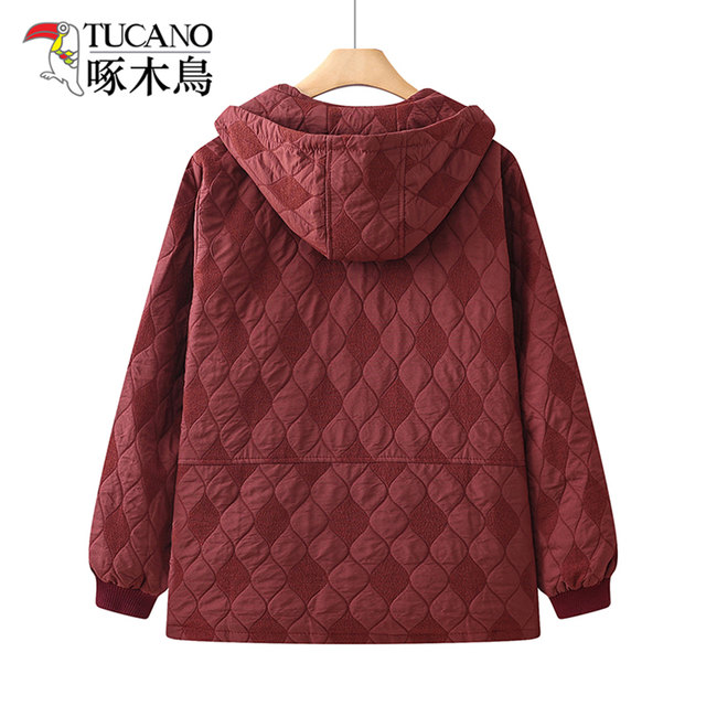
Woodpecker 2025 Autumn and Winter New Fashionable Slim and Western-style Mother's Clothes Middle-aged Women's Western-style Hooded Jacket