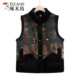 Woodpecker middle-aged and elderly women's Chinese-style vest plus velvet to keep warm, mother's style, grandma's new Chinese style vest jacket