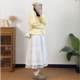 Korean style lace lace puffy skirt A-line white super fairy long skirt in autumn and winter sweet slim big umbrella skirt for women