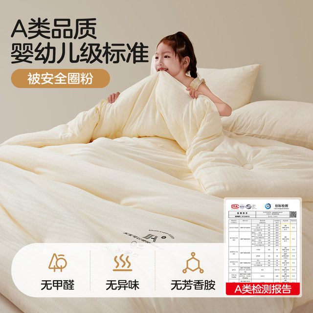 Hengyuanxiang's new type A jacquard soybean quilt core spring and autumn quilt all-season quilt warm student dormitory quilt
