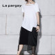 Napajia black summer new European and American mesh bag knitted temperament long skirt women's straight tube irregular