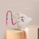Hiatus Korean version of niche design weaving contrasting color shoulder strap dumpling dumplings bag underarmed litchi pattern simple shoulder shoulder bag
