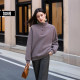 Qisao plus size women's double-sided velvet stand-up collar sweatshirt Korean style loose pullover slimming fat MM top women's winter new style