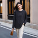 Qiyi large size women's clothing winter warm bottom shirt, long sleeves, thin and thin mm lace semi -high collar girl