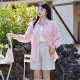 Qisu women's large size medium-length cardigan top 2025 spring new Polo solid color long sleeve slimming and fat MM shirt