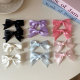 Cute satin bow hair clip bangs clip broken hair edge clip double ponytail ribbon clip girl hair accessories hair clip