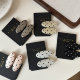 Small and exquisite polka dot hair clip female internet celebrity forehead hair duckbill clip temperament side bang clip headdress hair card